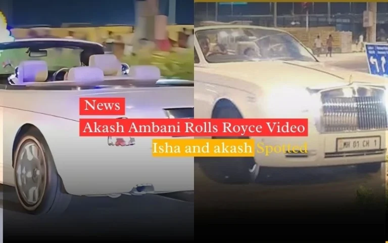 Akash Ambani Rolls Royce Video