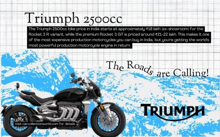 Triumph 2500cc Bike Price in India: Everything About This Beast on Wheels Triumph 2500cc Bike Price in India