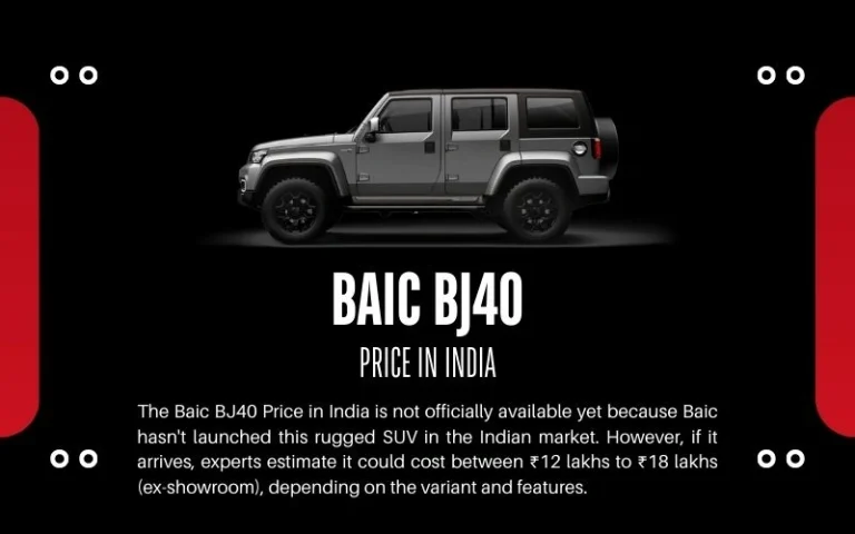 Baic BJ40 Price in India: Everything You Need to Know in 2025 Baic BJ40 Price in India