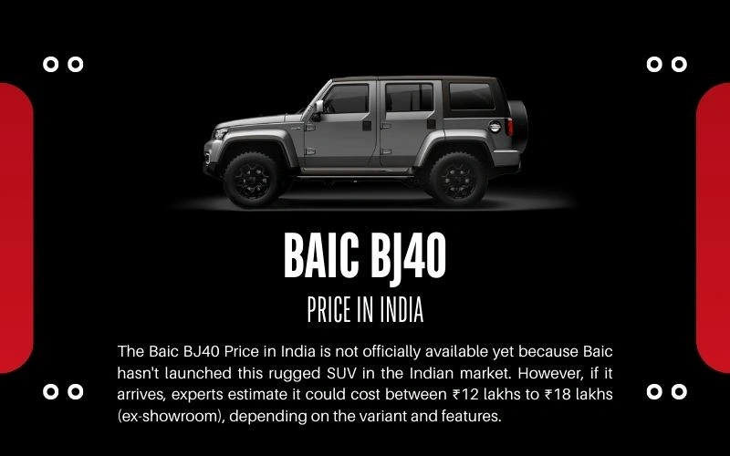Baic BJ40 Price in India